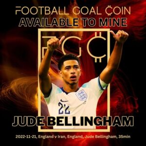 Football Goal Coin, Sports token, Football Crypto, Jude Bellingham